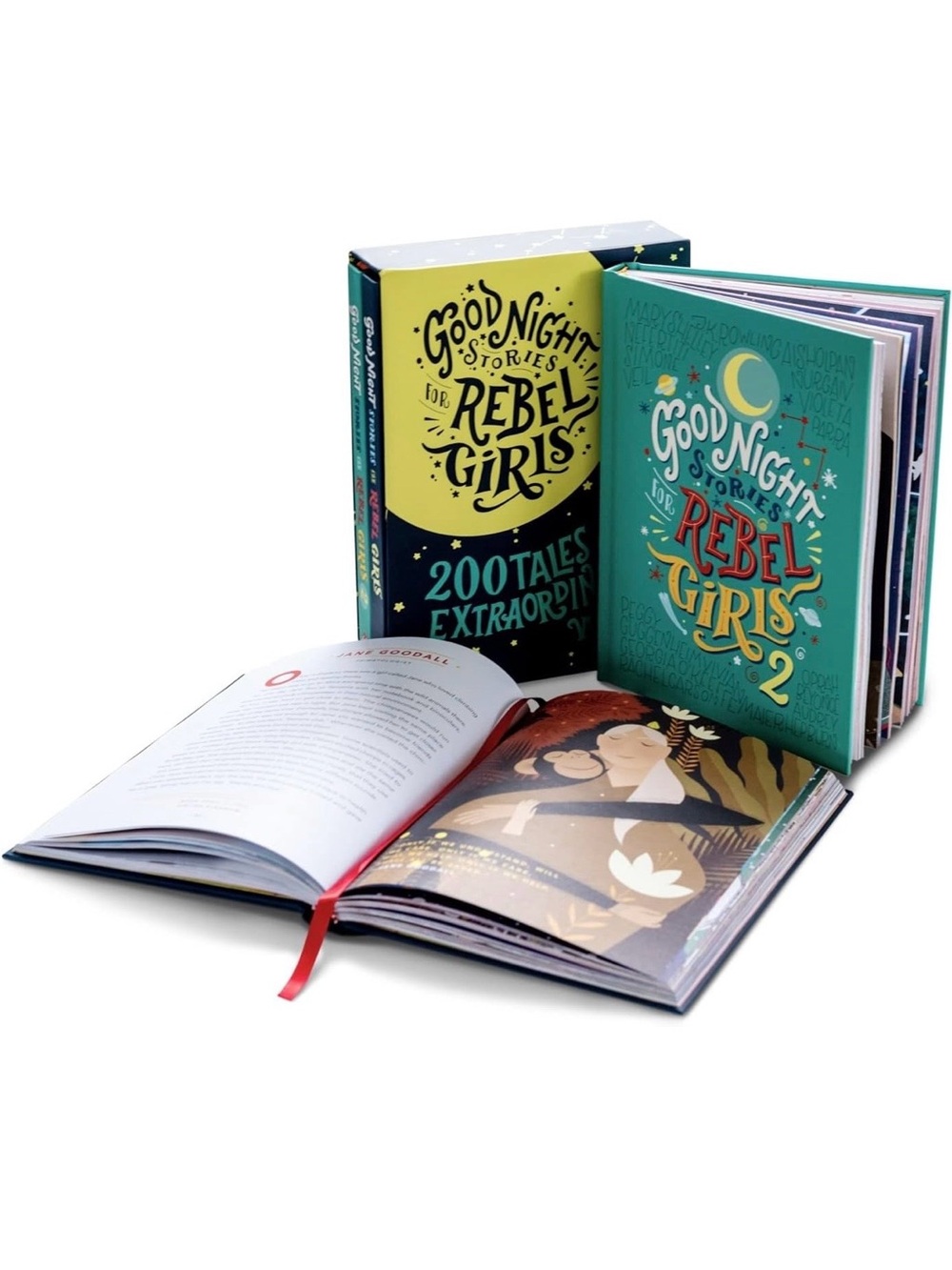 Good Night Stories for Rebel Girls Book Set — Teal & Yellow